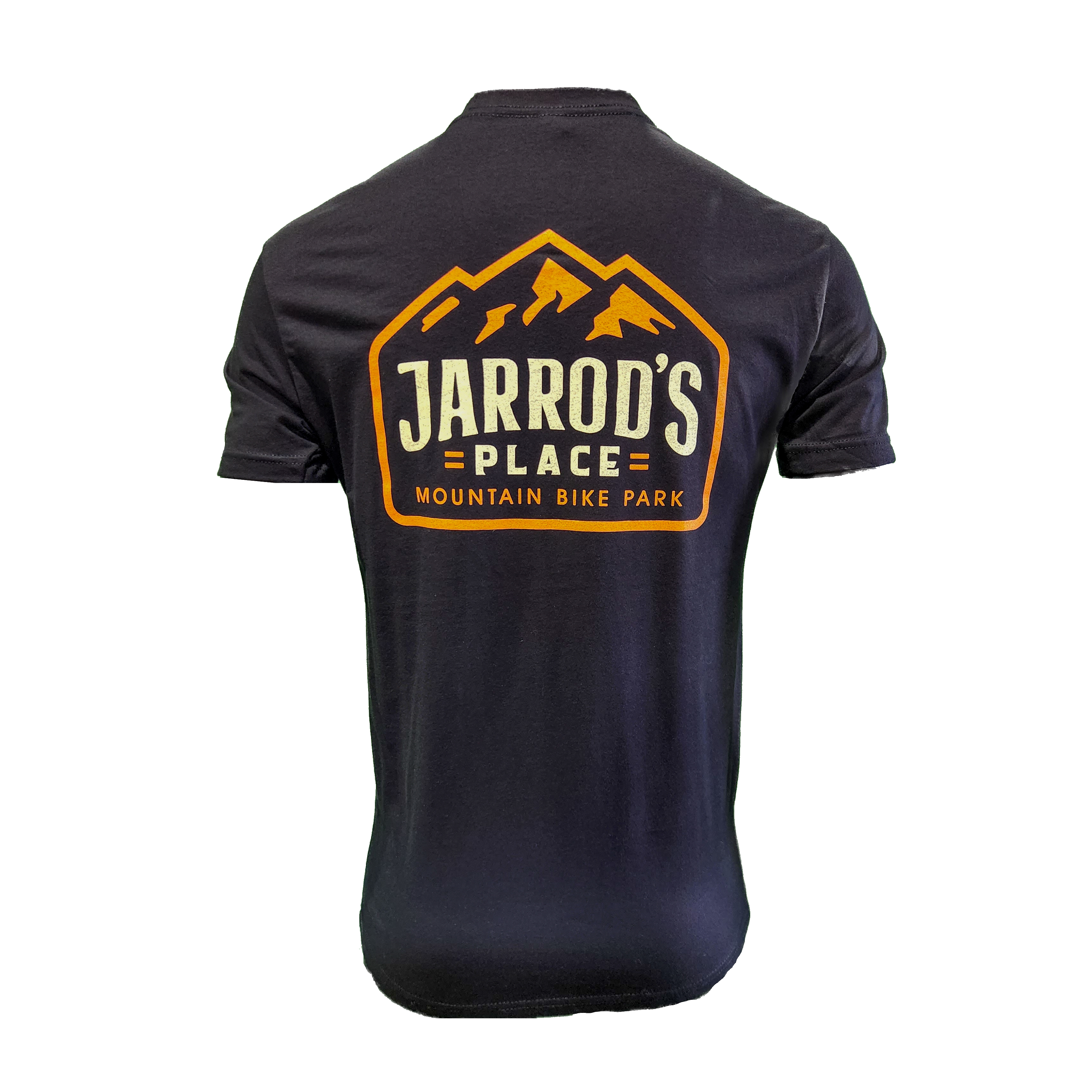Jarrod's Place Bike Park Logo T-Shirt - Black with Orange Logo
